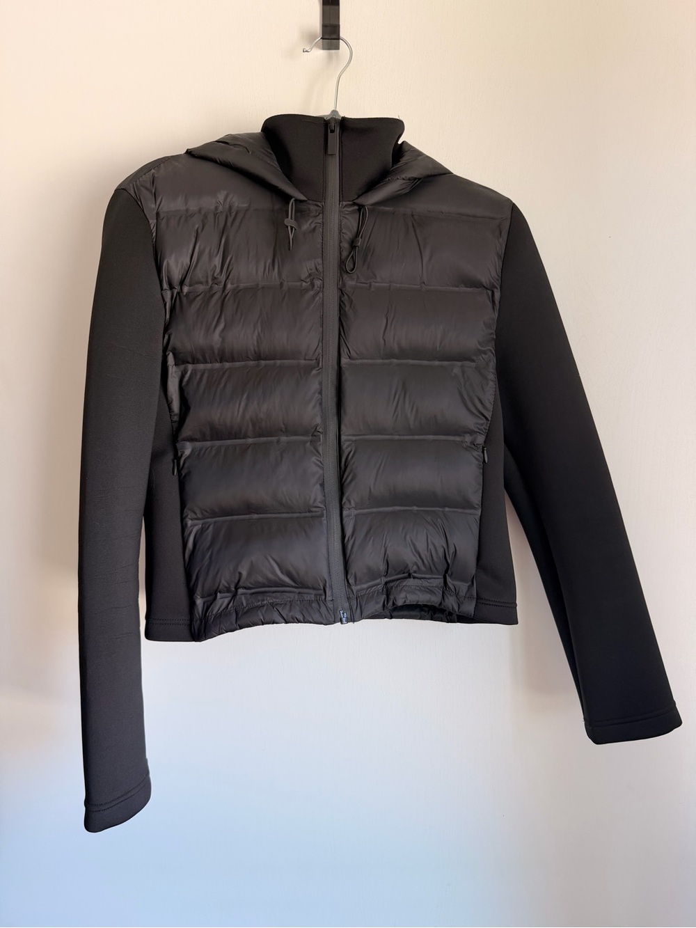 Zara sport Lightweight Black Hooded Puffer Jacket